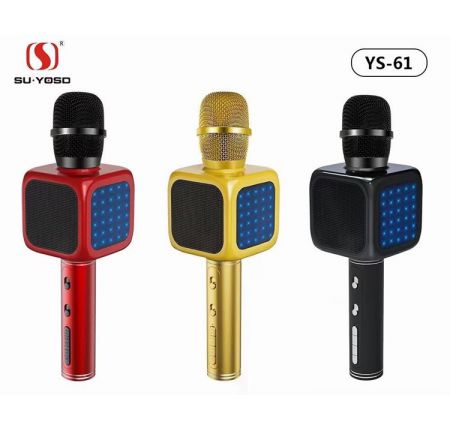 Micro Karaoke YS-61 kèm Loa Bluetooth 3In1 Mẫu Mới 2023