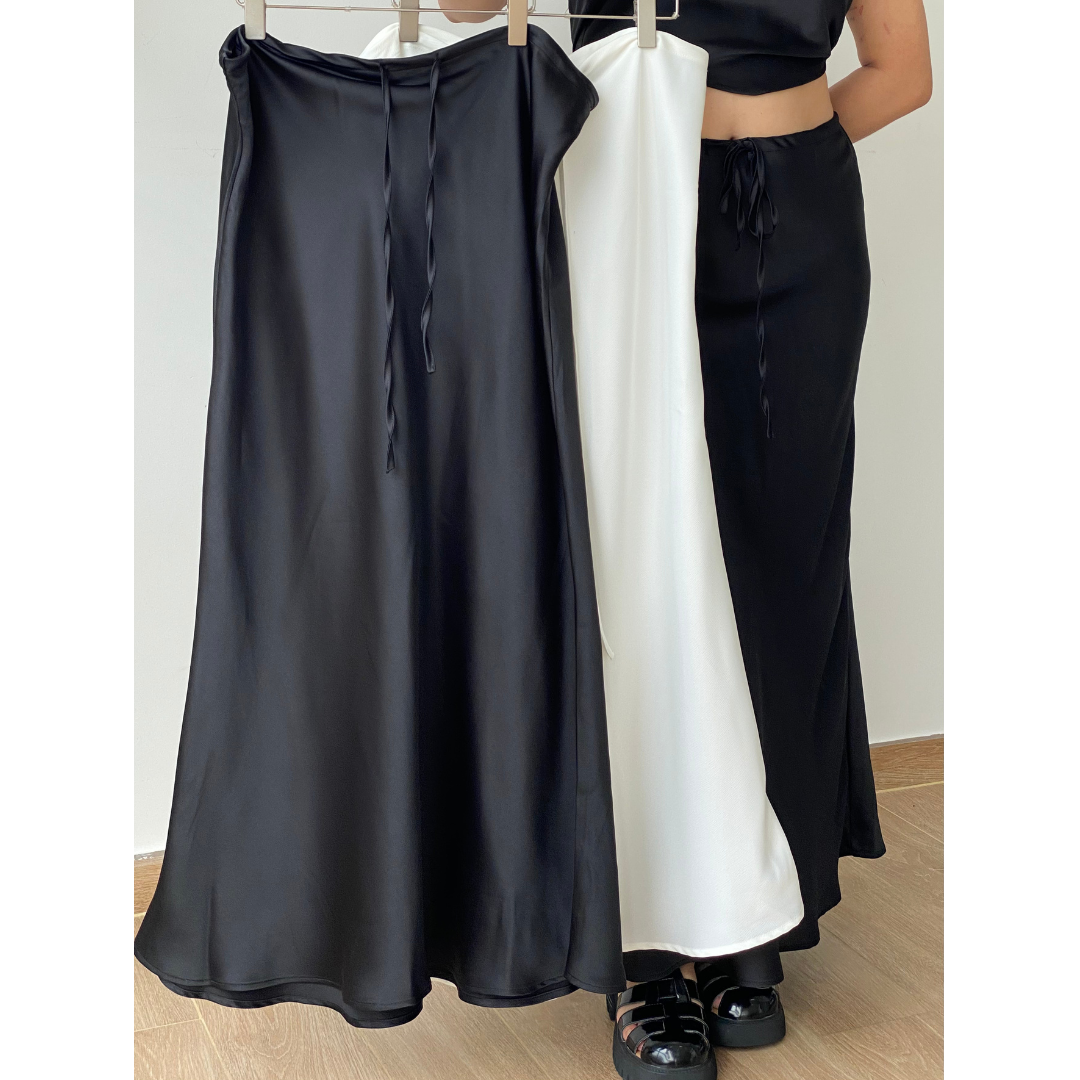 Chân váy midi bigsize chất lụa dáng đuôi cá shop bigsize - /NOTE.BIGSIZE/