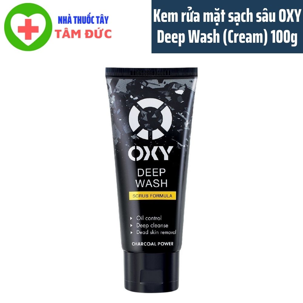Kem rửa mặt sạch sâu oxy deep wash 100g