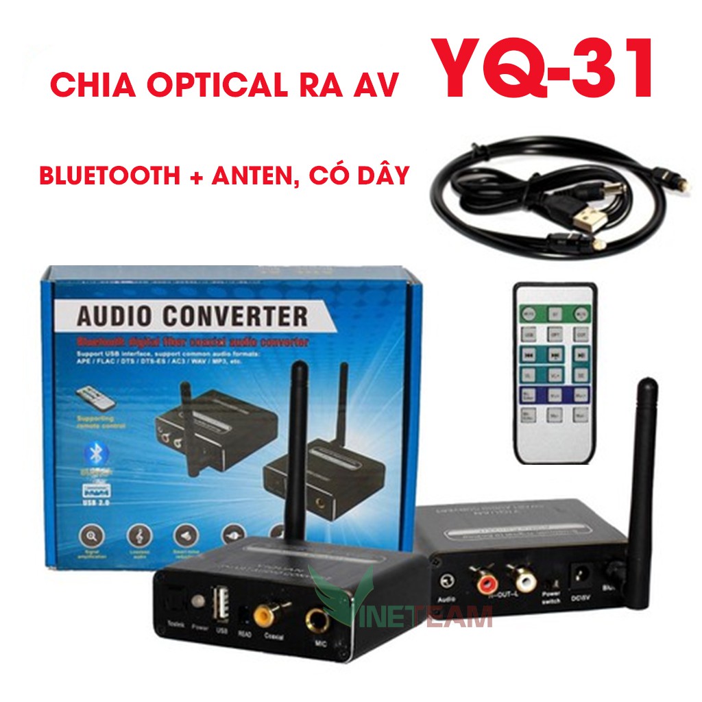 Bộ chuyển đổi âm thanh yiqian yq-31 bluetooth 5.0 dc4184