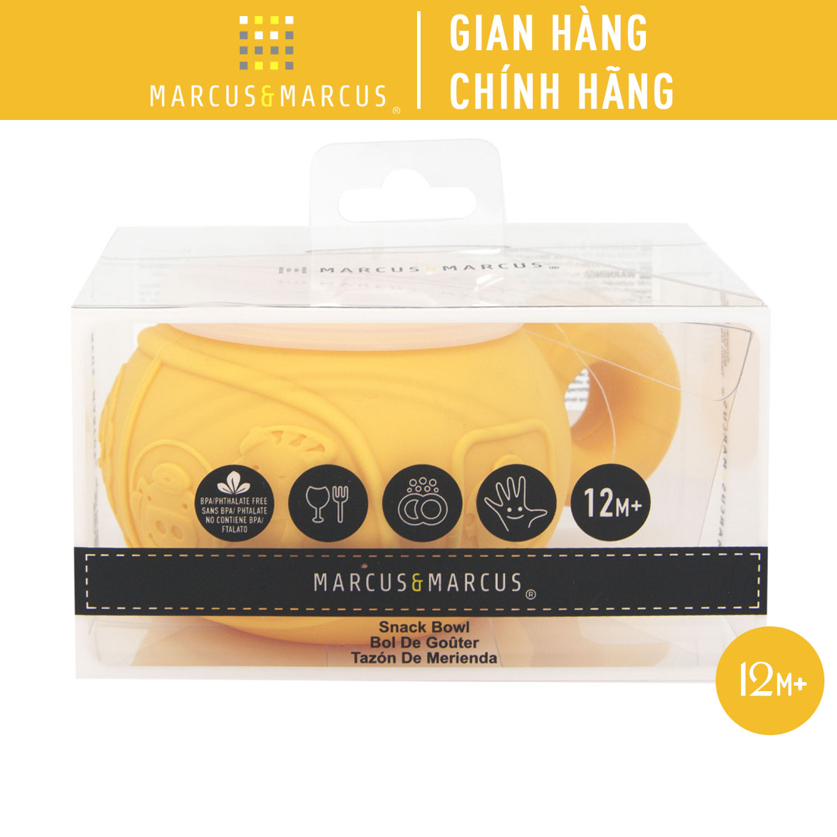 Hũ đựng bánh ăn dặm silicon chống đổ cho bé Marcus & Marcus, từ 12 tháng - Lola