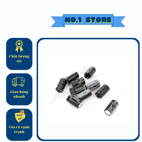 Tụ hóa 10uf - 1000uf 16v 25v 35v 50v 100v 400v 5x7mm