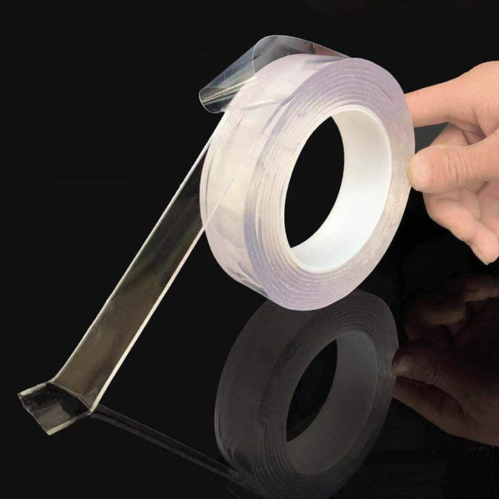 Băng keo 2 mặt đa năng trong suốt UK store dán cuộn 3m trên mọi bề mặt siêu chắc chắn tháo dễ dàng - băng keo trong - băng dính - băng dính 2 mặt - keo 2 mặt siêu dính - băng dính 2 mặt siêu dính - băng keo siêu dính