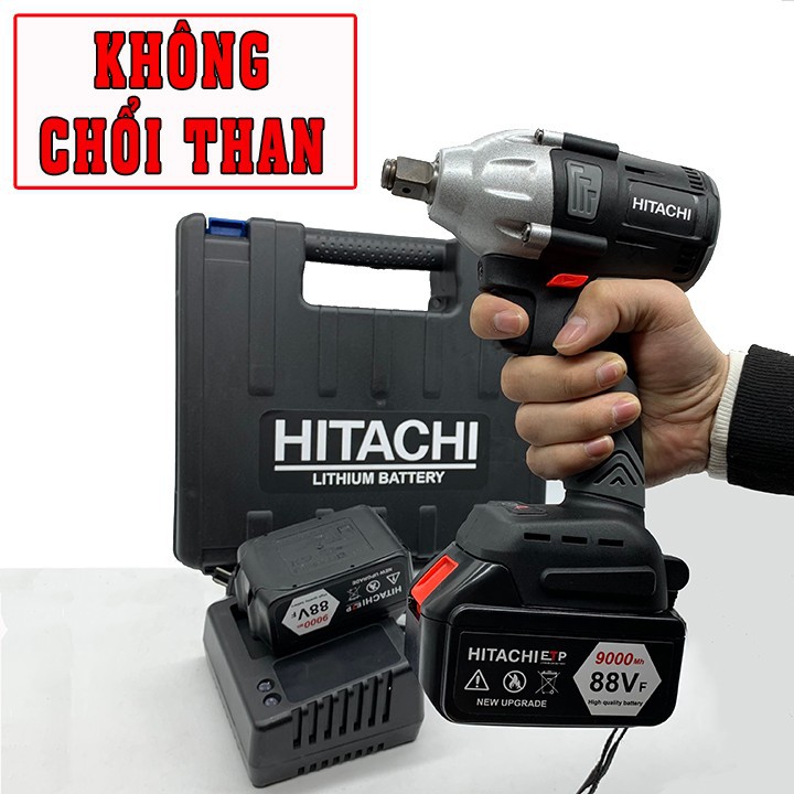 Máy siết bulong dùng pin không chổi than Hitachi 88V - Chức năng: Siết mở bulong, khoan, bắt vít, bắn tôn