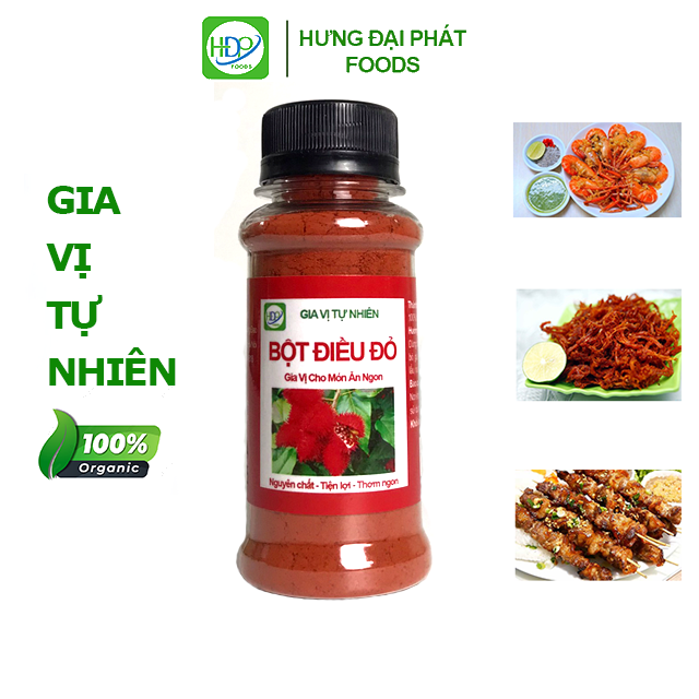 Bột điều đỏ hũ 40g tgfoods, gia vị cho các món thịt