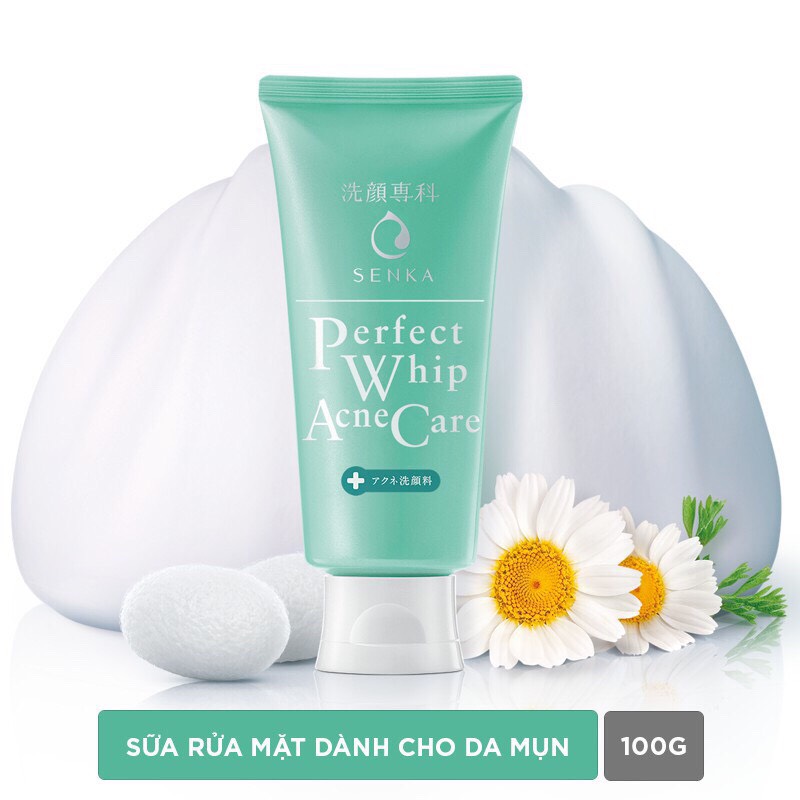 Sữa rửa mặt giảm mụn Senka Perfect Whip Acne Care