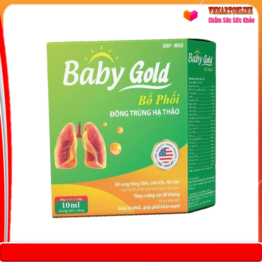 Siro Baby Gold bổ phổi đông trùng hạ thảo giúp bồi bổ cơ thể