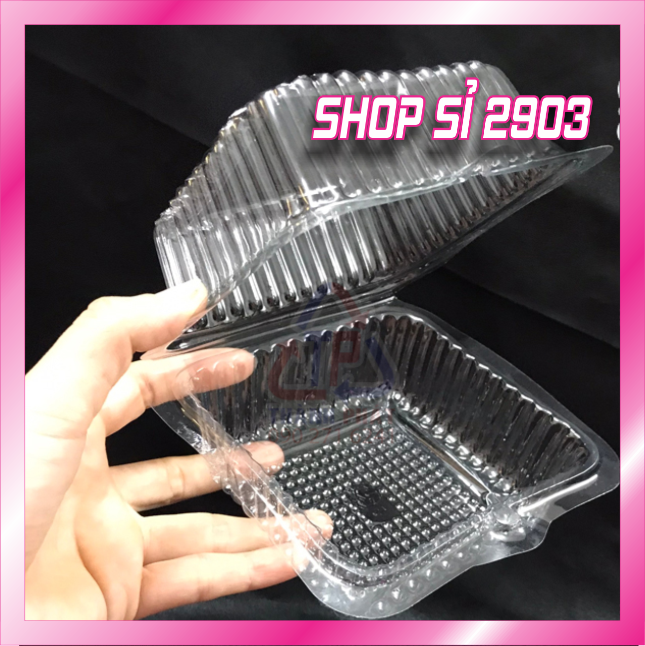 100 hộp nhựa đựng bánh h52 cao - hộp nhựa h05