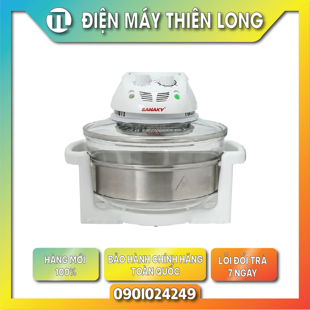 Lò nướng thủy tinh sanaky vh-188t - trả góp 0% - giao toàn quốc - ngoài hcm tính phí