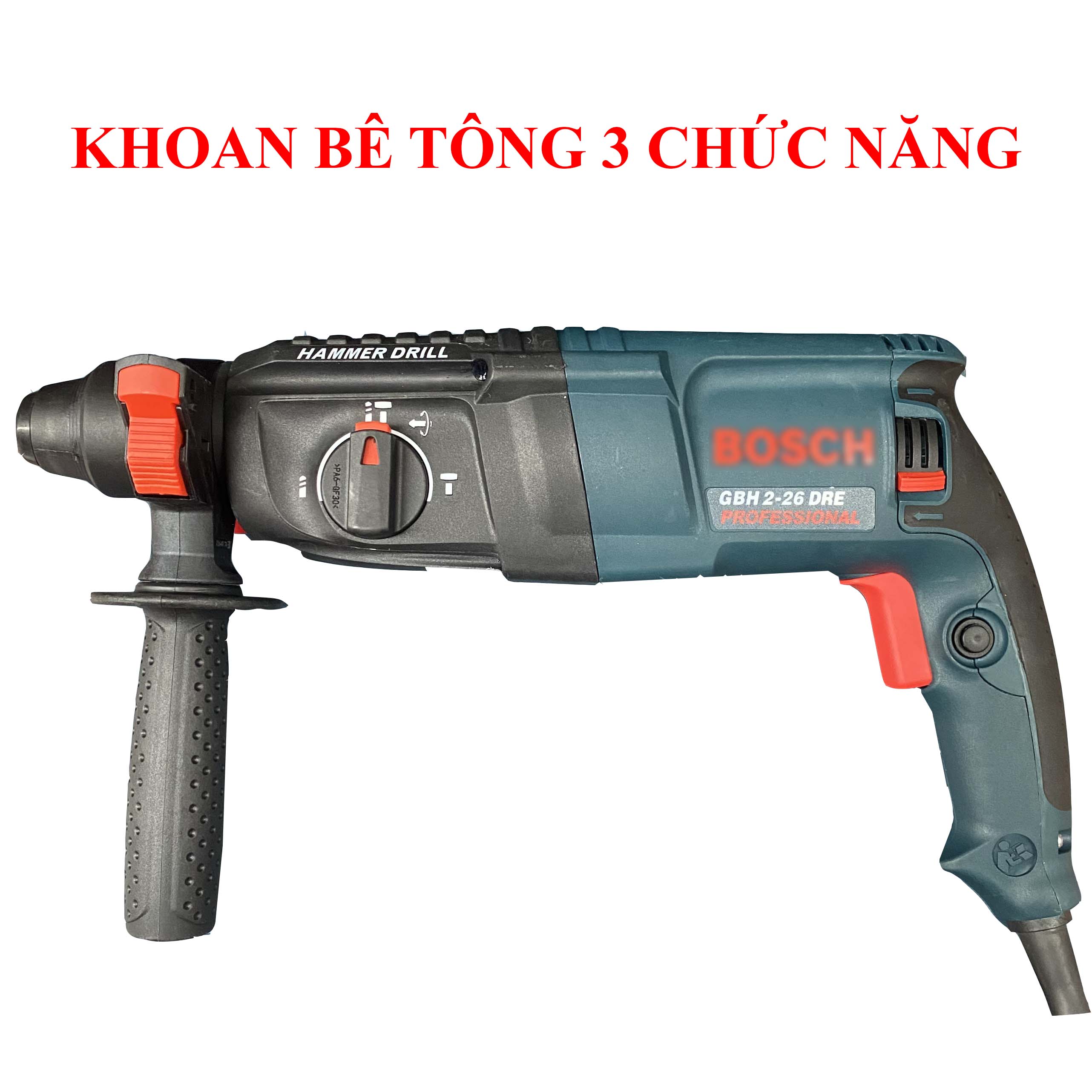 Máy khoan bê tông ba chức năng - máy khoan đục bê tông bảo hành 12 tháng