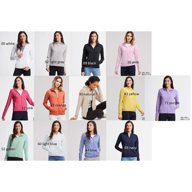 ÁO CHỐNG NẮNG CHẤT LÀM MÁT UNIQLO MẪU 2019(Màu xanh (60))