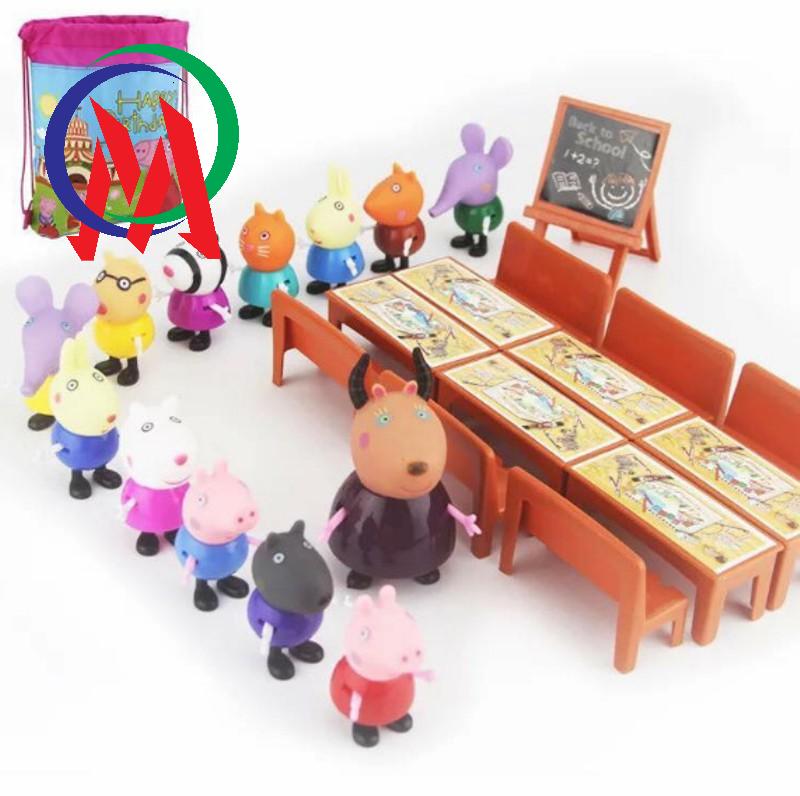 Bộ đồ chơi heo peppa lớp học 21 nhân vật