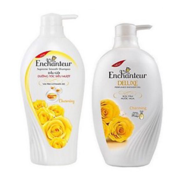 Dầu gội,Tắm Enchanteur Charming 650g