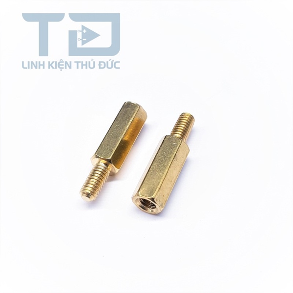 Trụ đồng hex-m3 đực-cái dài 12mm