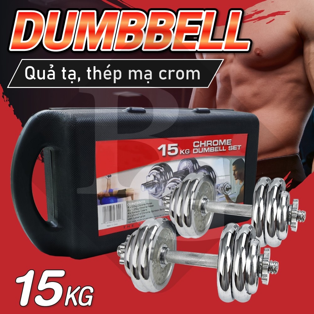 ( ĐỦ LOẠI ) (ẢNH THẬT & VIDEO)BG - Bộ tạ tay cao cấp đa năng điều chỉnh mới nhất Thái Lan trọng lượng (15kg/20kg/30kg)