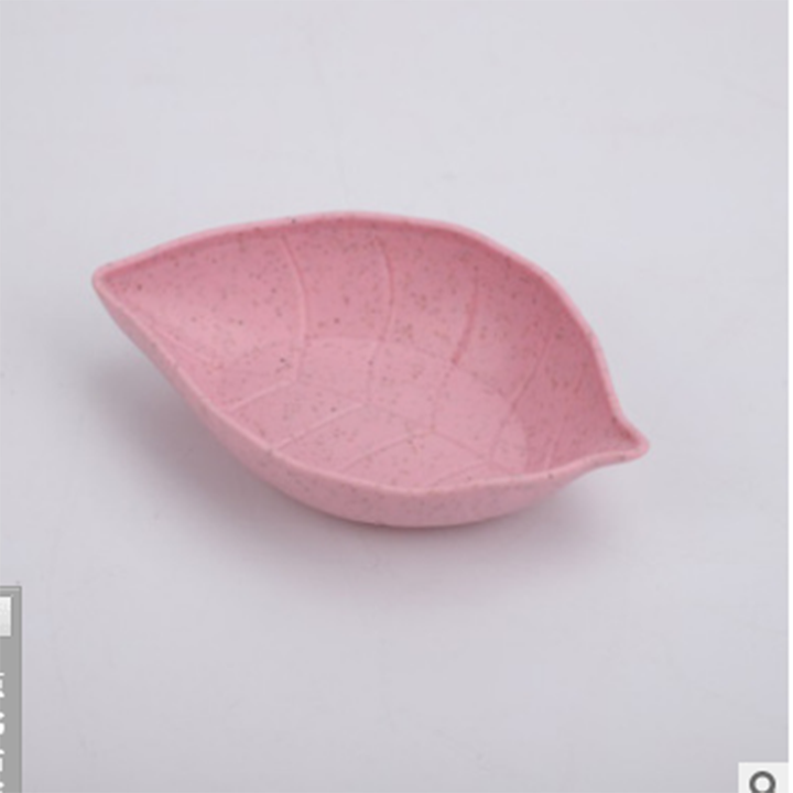 Set 2 Đĩa bát nhỏ đựng gia vị nước chấm hình lá , trái tim , bông hoa nhiều màu sắc | khay nhỏ lúa mạch an toàn sức khỏe