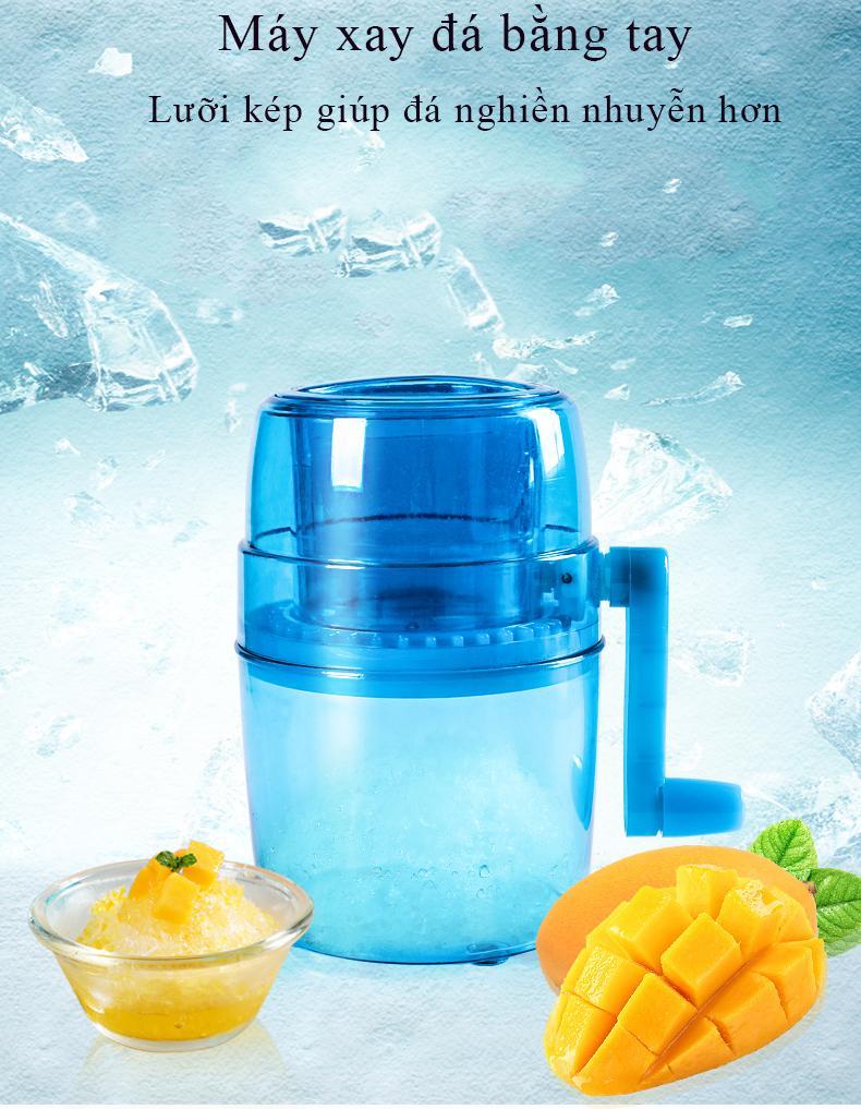 Máy bào đá, Máy Bào Đá Tuyết. Máy Bào Đá Mini Quay Bằng Tay, Nhỏ Gọn Tiện Dụng Sử Dụng Lưỡi Dao Bằng Chất Liệu Thép Không Gỉ. BẢO HÀNH 1 ĐỔI 1.