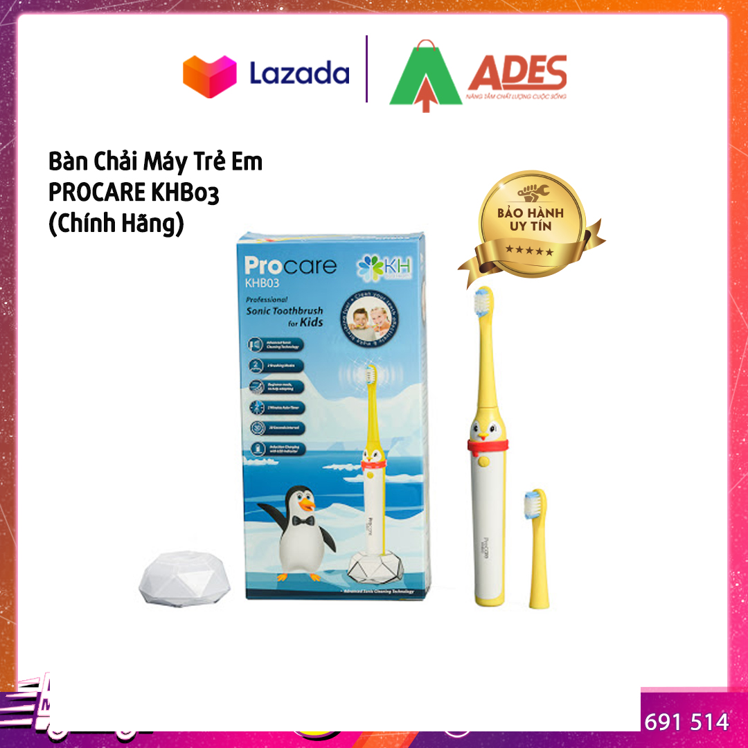 Bàn chải máy trẻ em procare khb03 - bh 12 tháng