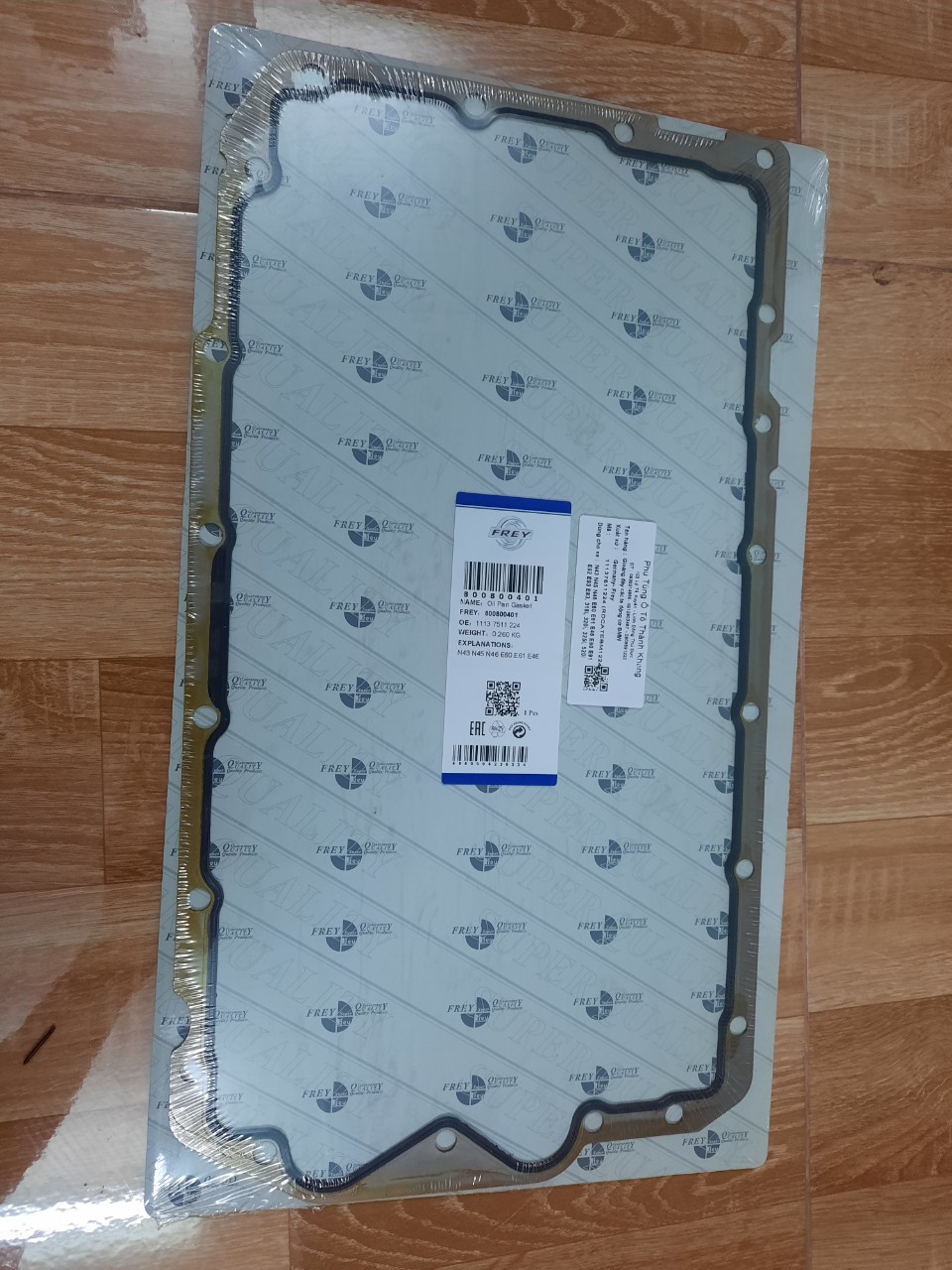 Ron đáy cạc te, gioăng đáy cạc te bmw 318i e46, bmw 320i e90, bmw x1 e84 động cơ n42/n46 mã 11137511224