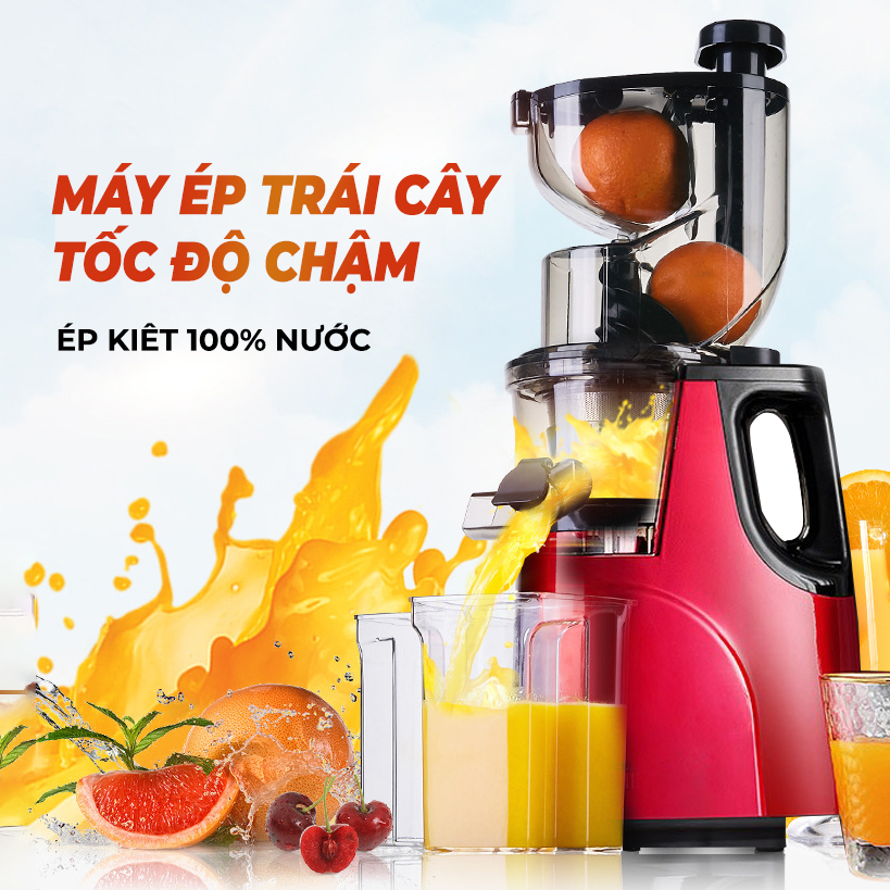 HÀNG CHÍNH HÃNG - Máy ép trái cây HONGXIN RH512 - TẶNG CỐC ĐỰNG NƯỚC ÉP - Máy ép chậm chính hãng - Ép kiệt bã - Bảo toàn hàm lượng dinh dưỡng - May ep trai cay da nang - Máy ép - Máy làm sữa hạt - Máy làm kem