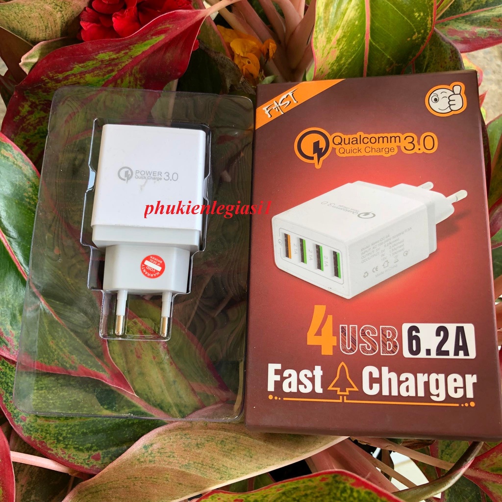 Cốc sạc Quick Charge 3.0 4 cổng usb