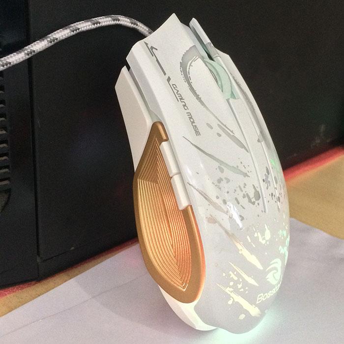 [HCM]( Chính hãng ) Chuột Dây Boston GM100 - Chuột gaming có dây đèn led cho laptop hoặc máy tính cây cao cấp - Dụng cụ phụ kiện máy tính để chơi game hoặc làm việc