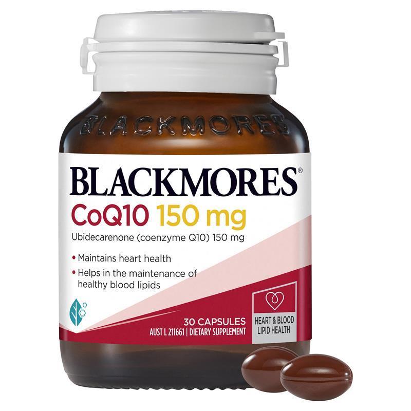 Hàng Úc Viên uống bổ tim Blackmores CoQ10 150mg Heart Health Vitamin 30