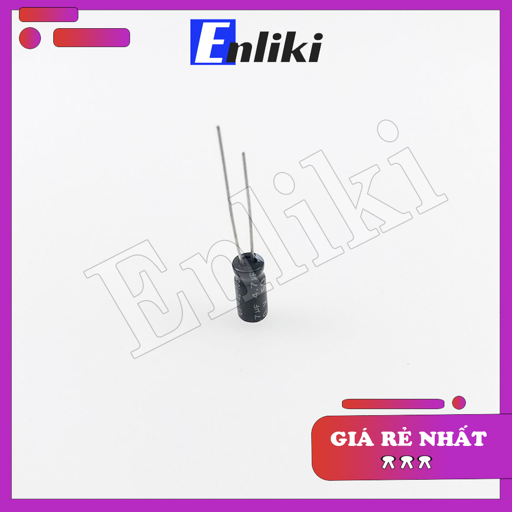 2 chiếc tụ 4.7uf 50v kích thước 5x11mm