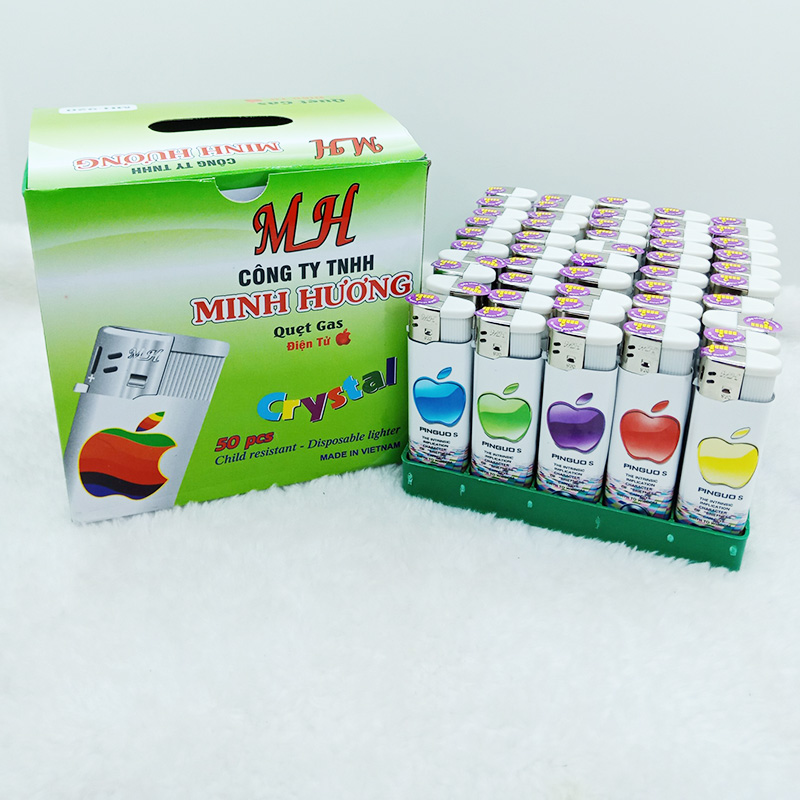 [ THÔNG DỤNG GIÁ RẺ ] Combo 10 cái bật lửa điện tử loại tốt an toàn khi sử dụng công ty Minh Hương-[ 12.12 Hot Deals ]. Có nhiều lựa chọn về số lượng khi thanh toán.