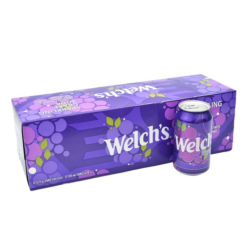 Welch sparkling Grape soda 12 packx355ml