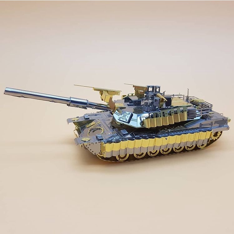 Mô hình kim loại 3d piececool xe tăng m1a2