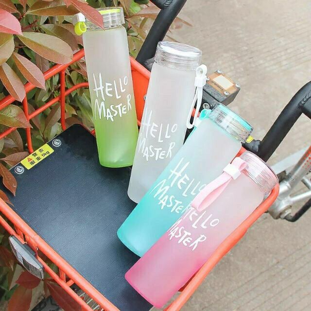 Bình hello master 420ml đủ màu sắc