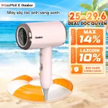 Máy sấy tóc Gaabor N1000D công suất 1000W sấy nhanh 2 chiều nóng lạnh 3 chế độ gió ánh sáng xanh bảo vệ tóc - Bảo hành 12 tháng 1 đổi 1