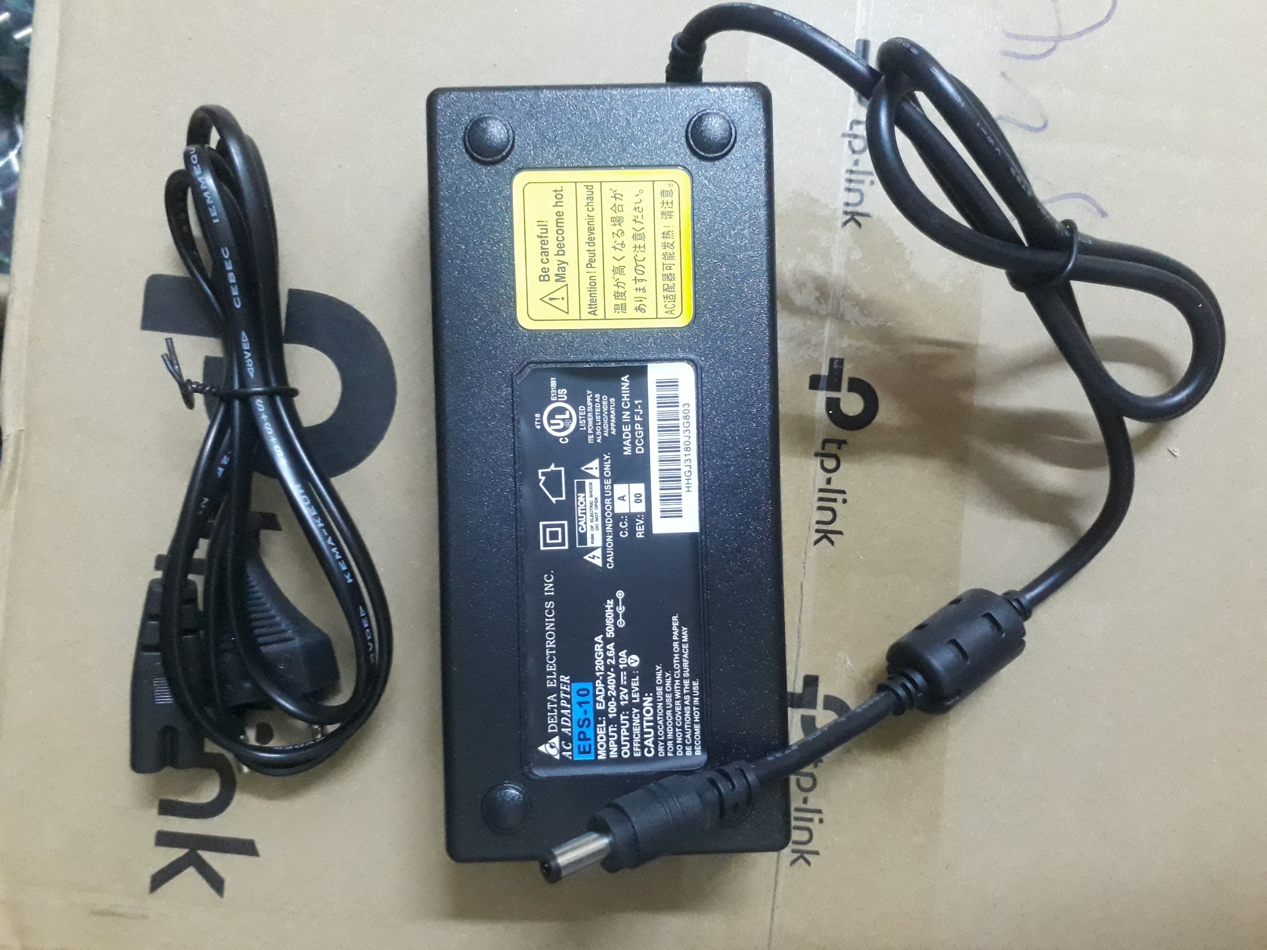Combo 5 nguồn tổng - nguồn kín - nguồn adapter 12v-10a delta cho hệ thống camera, đèn led loại tốt bh 12 tháng