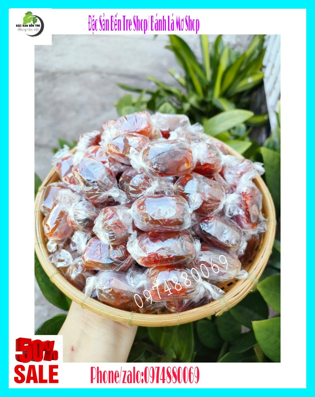 {freeship)1kg kẹo mảng cầu sấy cay bến tre- đặc sản bến tre shop