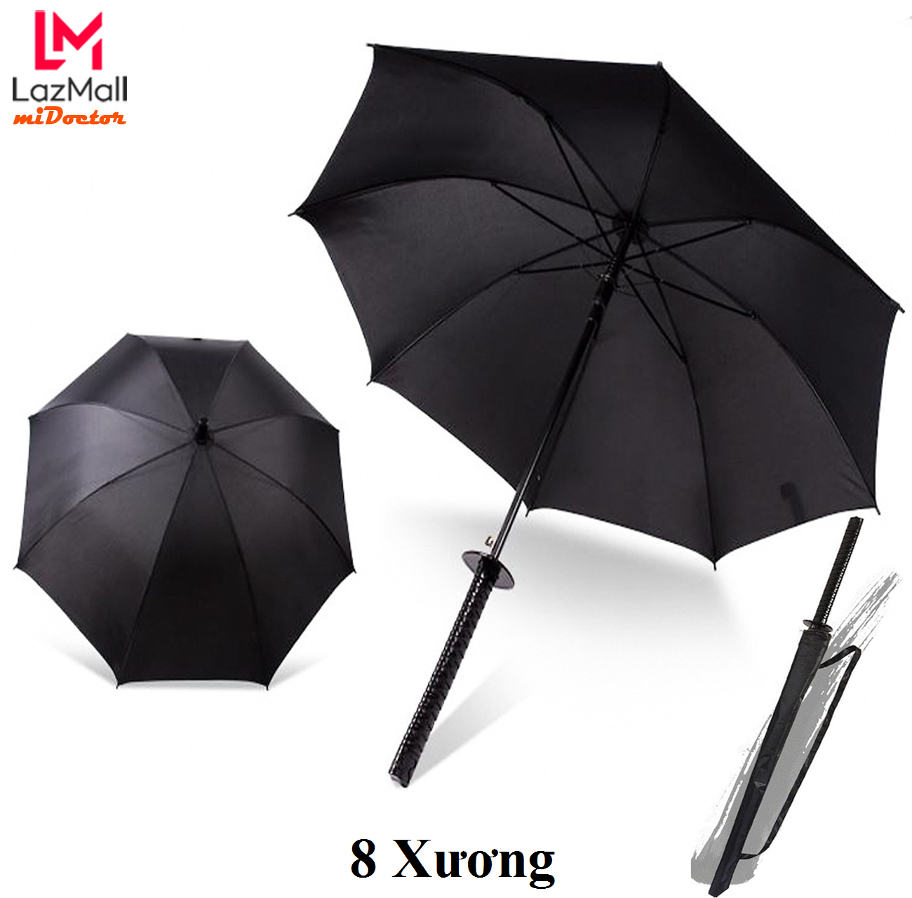 Ô Dù Tay Cầm Giả Kiếm Samurai - Chọn Size - Chính Hãng miDoctor  – Tặng Kèm Túi Đựng Ô Dù Tay Cầm Kiếm