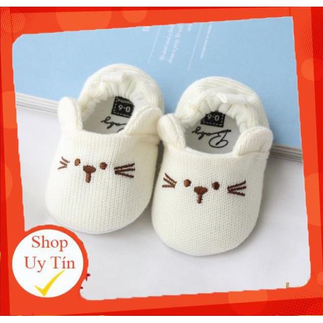 Giầy tất Baby cute dành cho bé mùa đông dép tập đi.