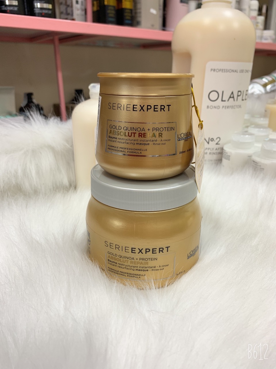 Dầu Hấp L’Oréal Professionnel Dạng Kem Bơ Phục Hồi Tóc Hư Tổn 250ml/500ml Serie Expert Absolut Repair Gold Quinoa + Protein Masque