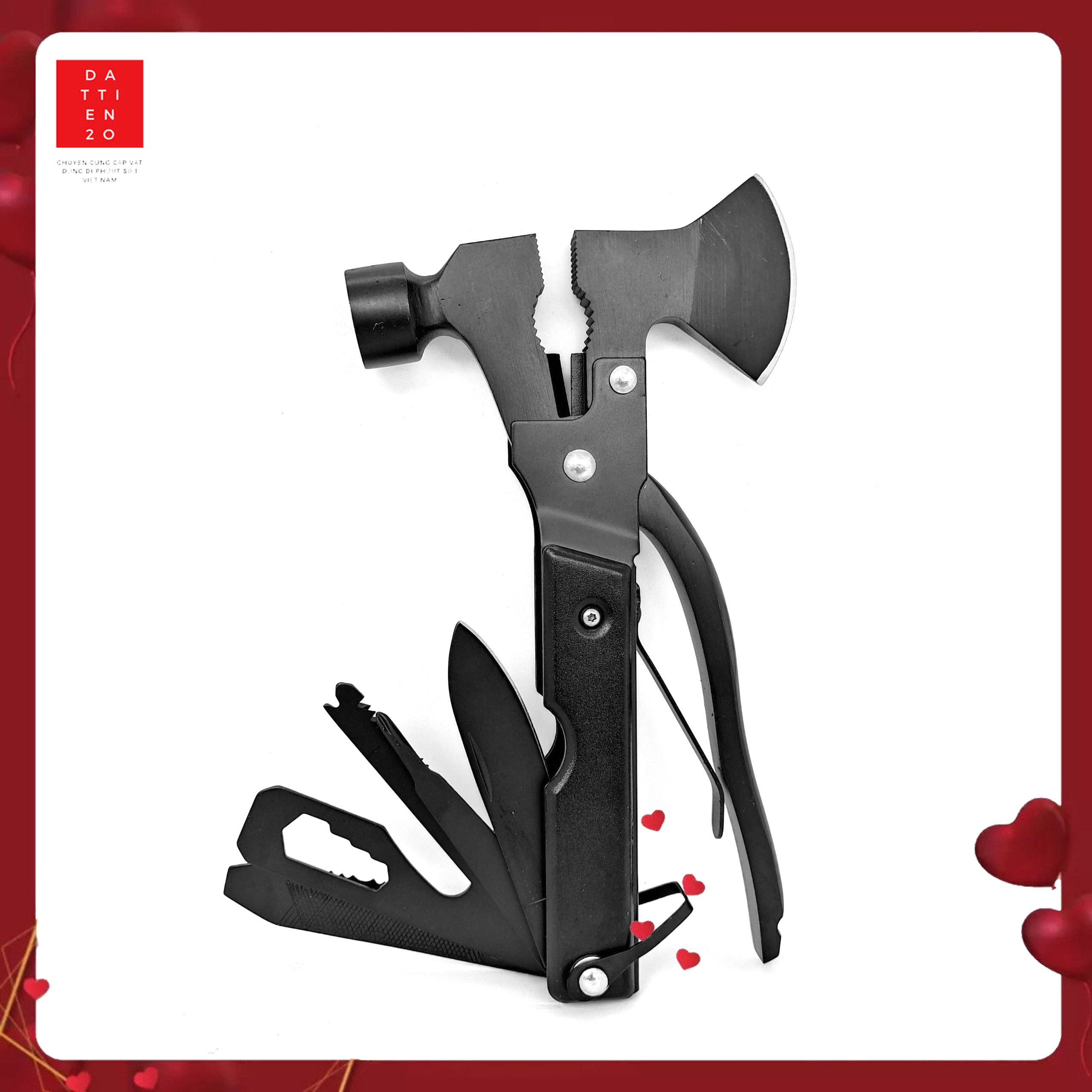 Bộ kìm đa năng 18 in 1 chất liệu thép không gỉ - dụng cụ cắm tay đa dụng - dụng cụ sinh tồn,thoát hiểm khẩn cấp