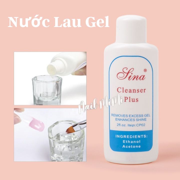 Nước lau gel nail Sina chai nhỏ giá rẻ
