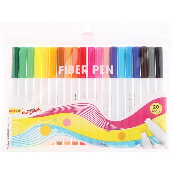 Bút lông màu Fiber Pen Colokit FP 20 màu