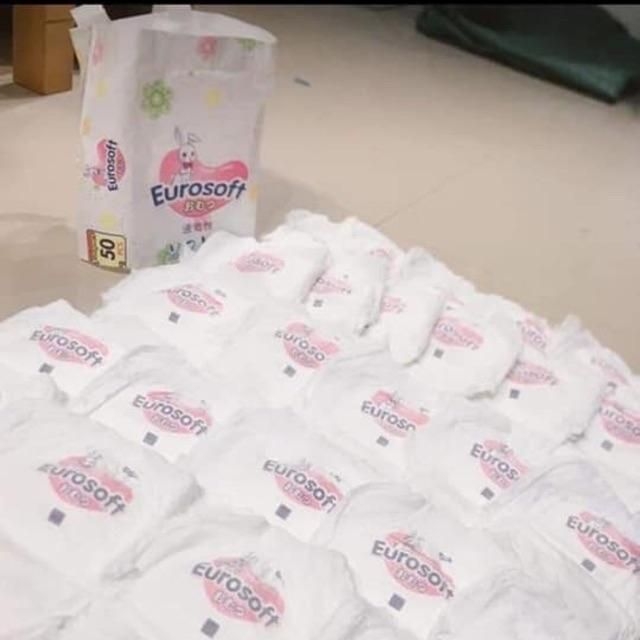 Tả/Bỉm quần Eurosoft xuất Nhật 50 miếng M L, XL, XXL, hàng chuẩn công ty , cung cấp giá sỉ