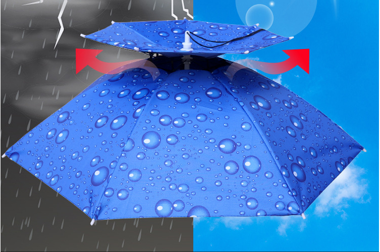 Dù Đội Đầu Chuyên Dụng Đi Câu, Dã Ngoại Cực Đại 95cm Tán Siêu Rộng, 2 Tầng Chống Tia UV và Tia Tử Ngoại Cực Tốt, Mẫu Mới 2024