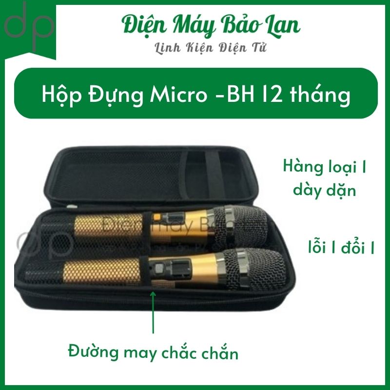 Hộp đựng micro loa kéo - túi đựng micro - bao da đựng micro - bảo hành 12 tháng, lỗi 1 đổi 1 - dienmaybao;an