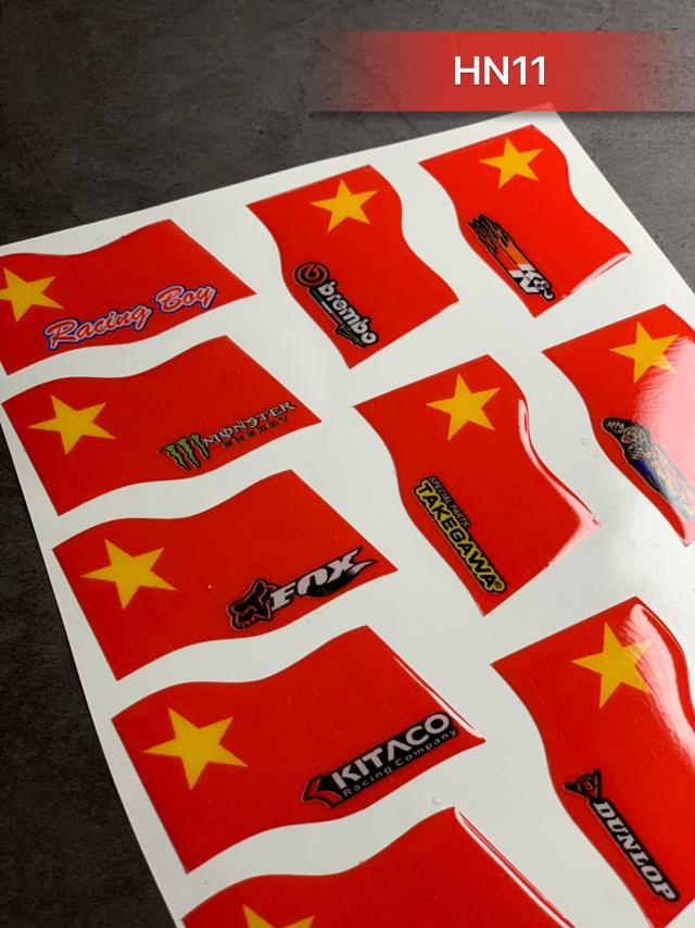 [HCM]Tem nổi cờ Việt Nam mẫu nhỏ -- NGỌC HÂN DECAL