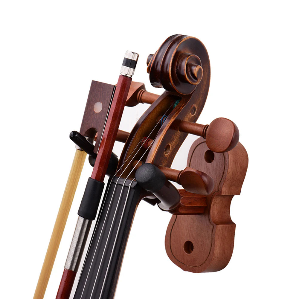 Thiết kế thực tế treo tường violin fiddle viola móc áo móc gỗ bền cơ sở violin móc áo nhà studio tường móc áo cho violin