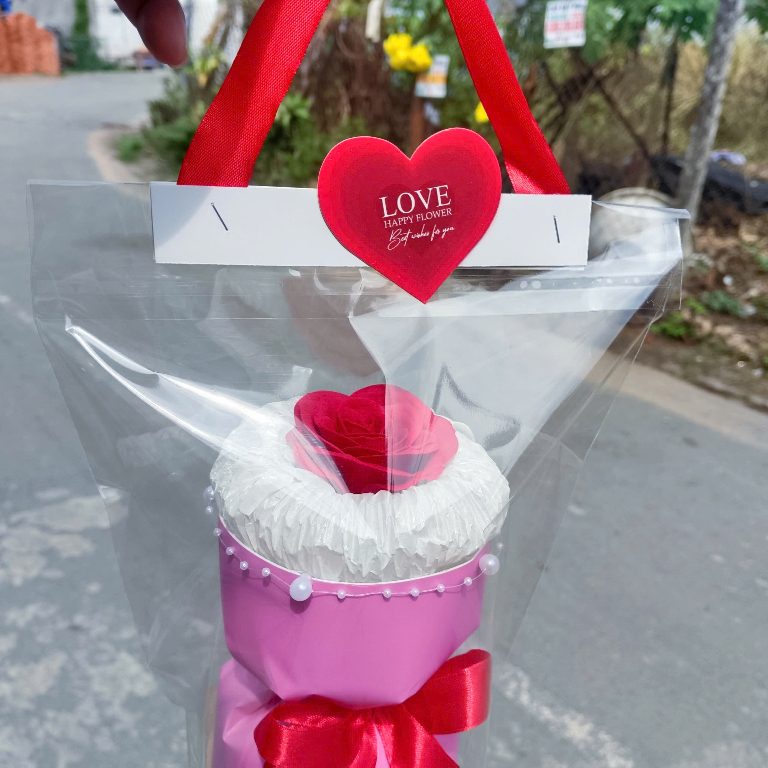 Hoa Sáp 1 Bông LOVE – Quà Tặng 14/2 & 8/3