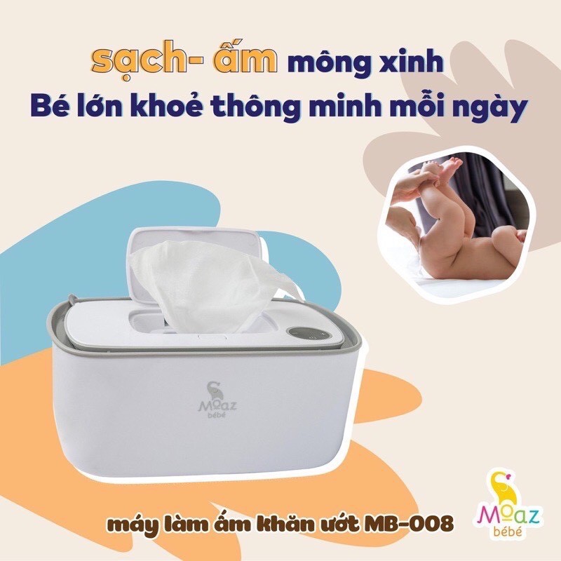 Máy làm ấm khăn ướt moaz bebe