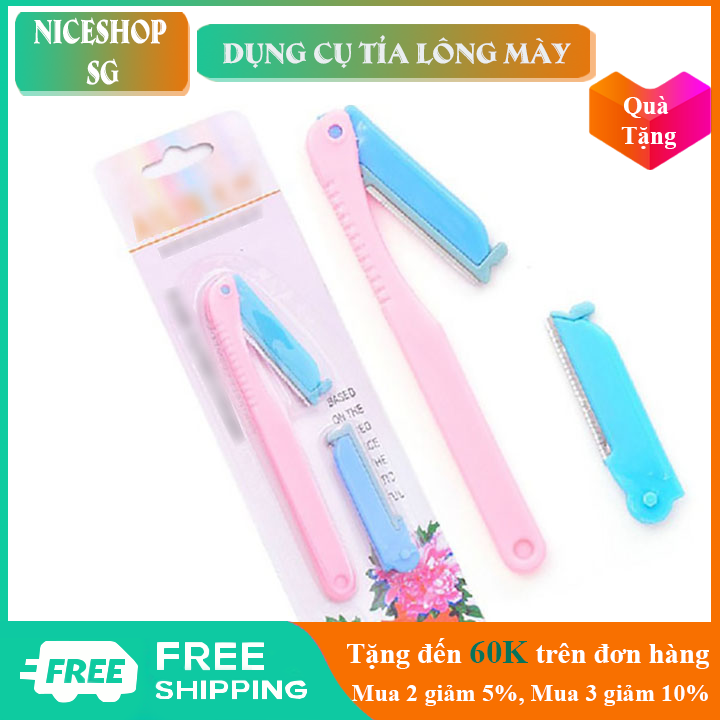 Dao cạo râu chất liệu bằng nhựa cao cấp chắc chắn cạo lông mặt tỉa lông mày kích thước 20x1.2cm - KD0097