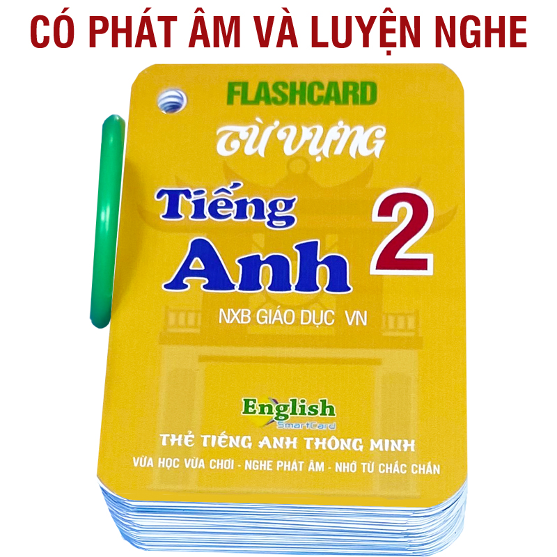 Flashcard tiếng Anh Lớp 2 BGD, có phát âm, hình ảnh sinh động